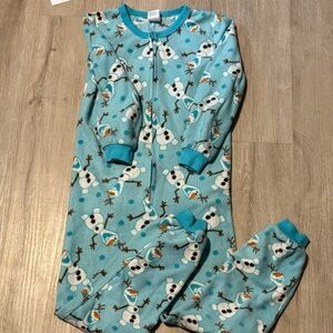 Disney Forzen Kids Blue Snowman Pajamas